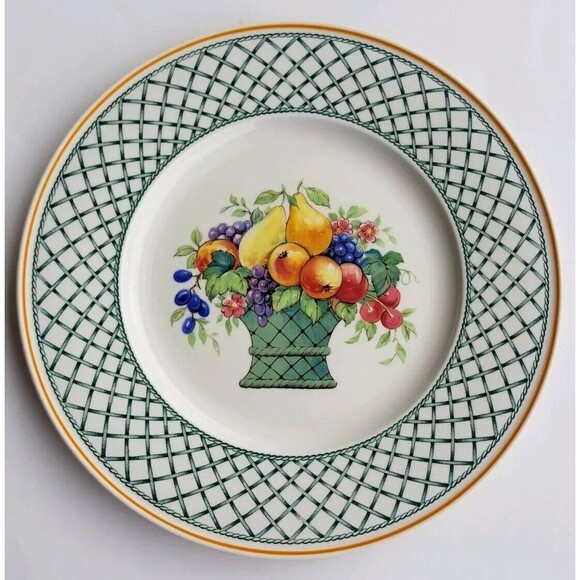 Villeroy & Boch Other - Villeroy & Boch Cottage Dinner Plate, 10.25 in, White/Colorful